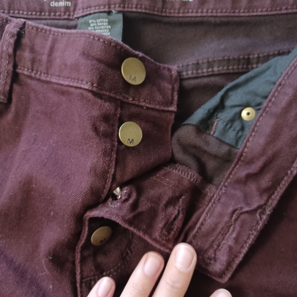 Burgundy skinny jeans - Picture 3 of 4